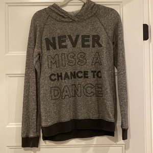 Black and gray long sleeve shirt